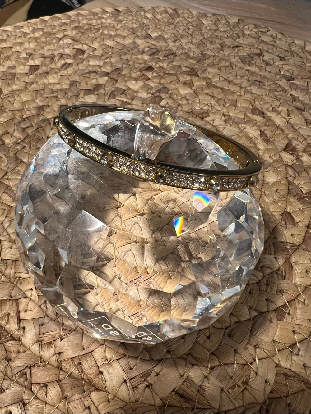 Michael Kors Gold Pavé Crystal Bangle Bracelet - Picture 2 of 2